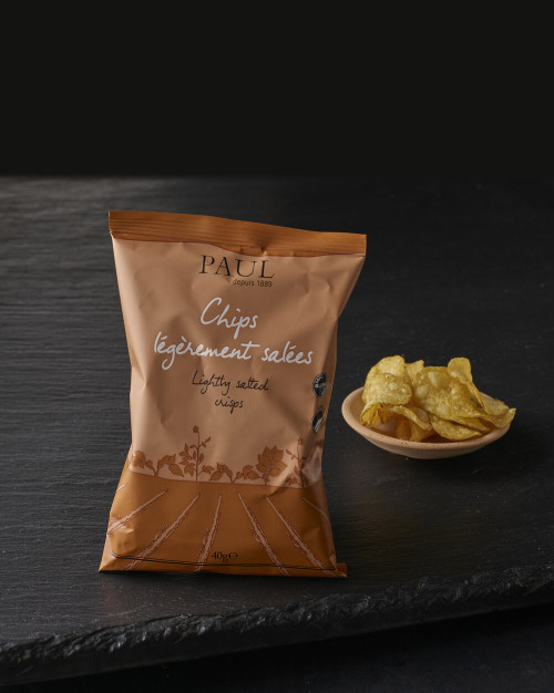 Les chips légèrement salées
