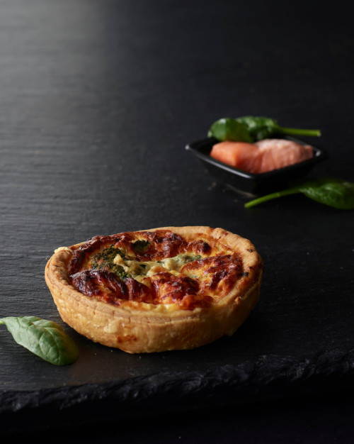 La quiche au saumon et épinards